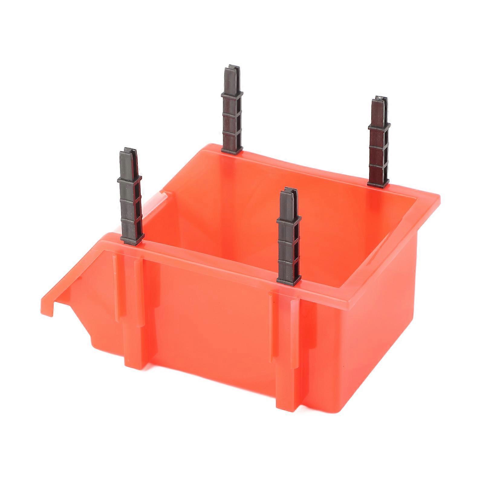 Work Bin HDPE Thicken Combined Type Durable Hanging Stacking Containers compatible Store Spare Parts Electronic ComponentsRed 180x120x80 Thickening Ty