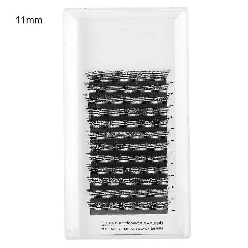 11mm J Curve False Eyelashes for Eyelash Extension Grafting - 0.07mm W-Shaped False Lashes