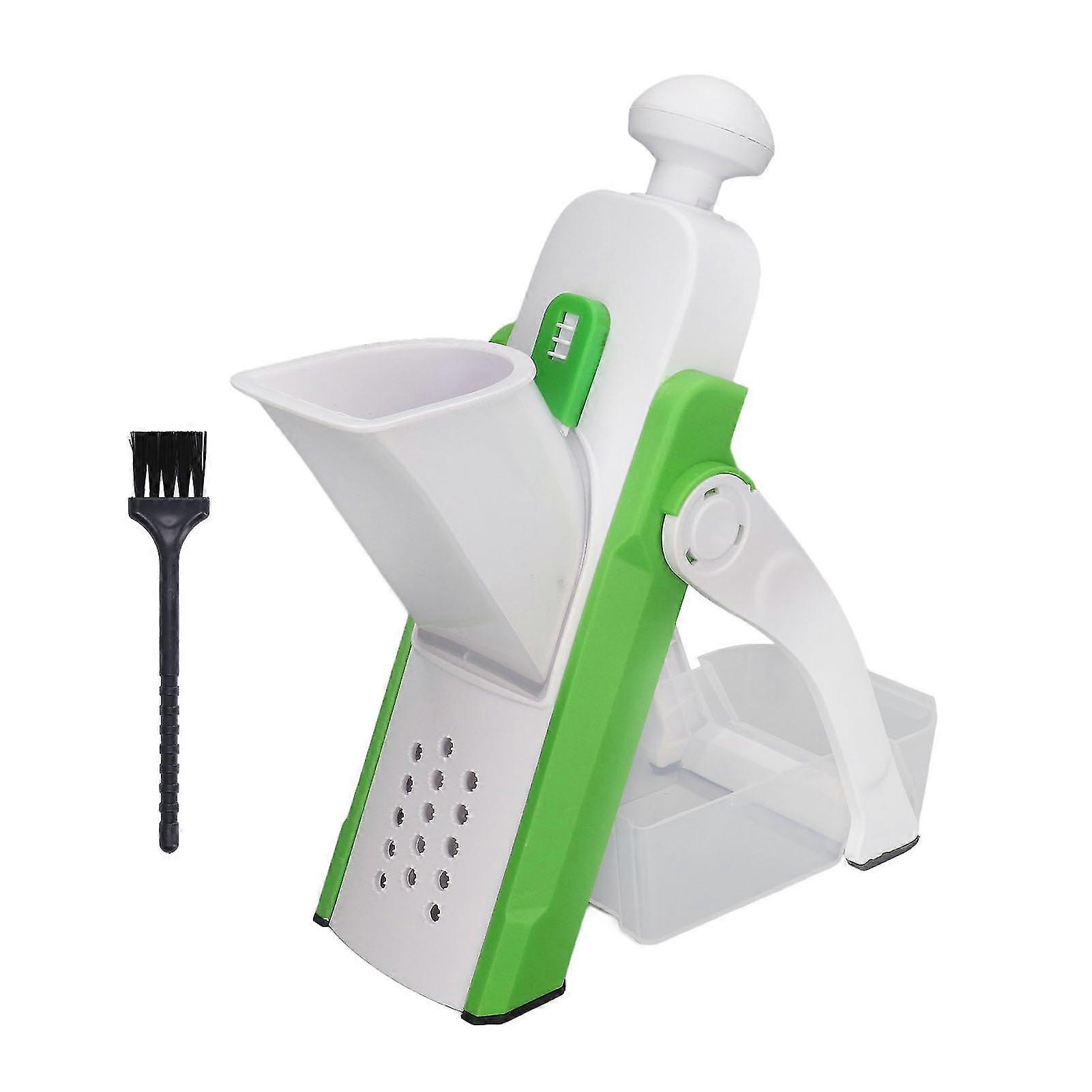 Green Compact Portable Vegetable Cutter for Home and Restaurant Use