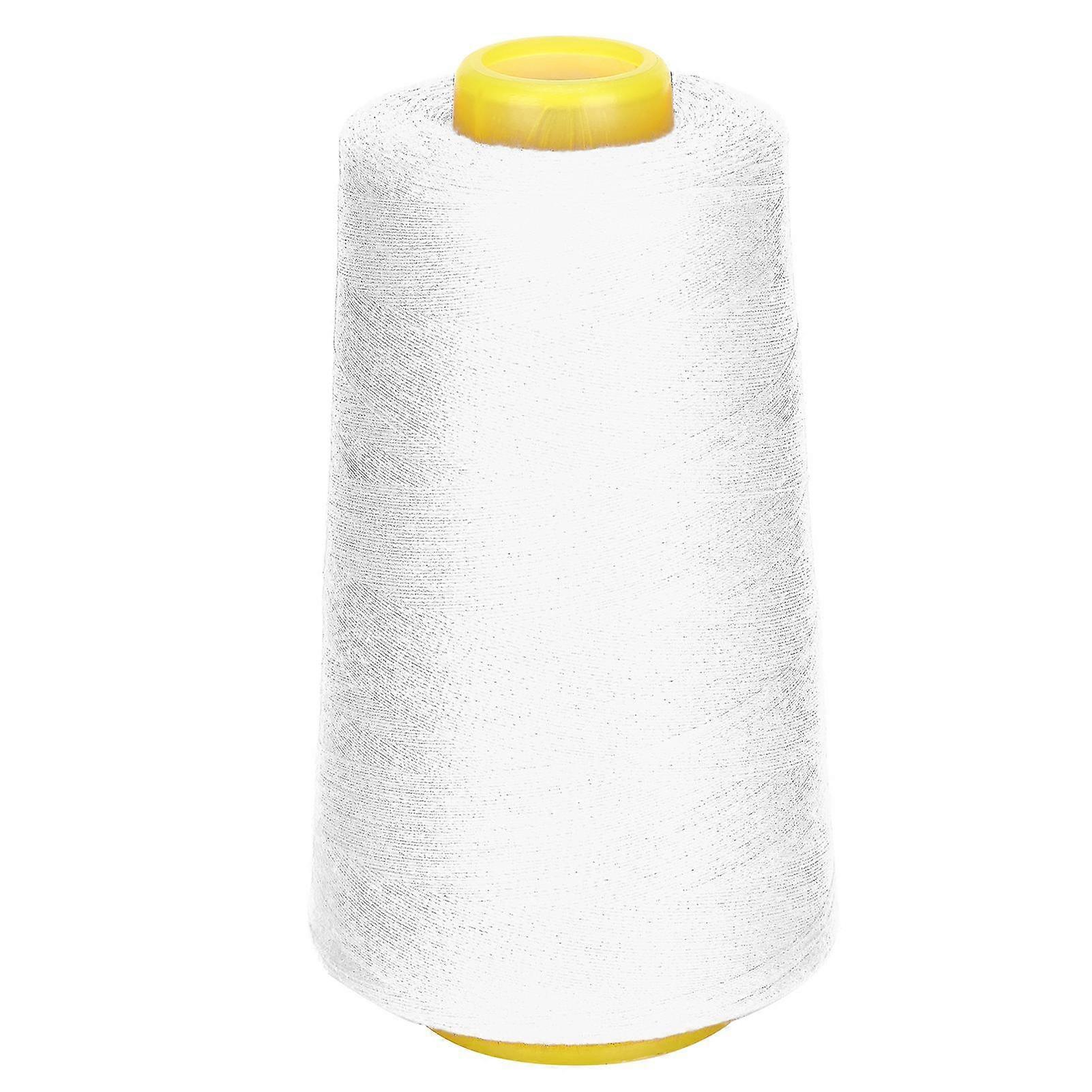 402 White Polyester Sewing Thread - 3000 Yards - for DIY Handicraft, Tailoring, and Handwork