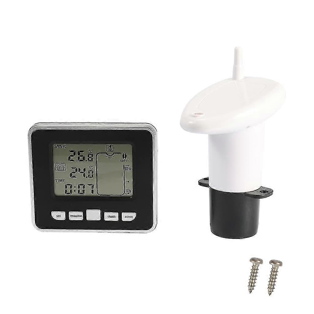 מד רמת מיכל מים אולטראסוניות עם תצוגת LCD