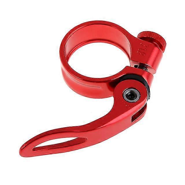 Schnellspanner Fahrradsattelstütze Klemme Aluminiumlegierung Mtb Rohrclip (2 Stück, rot)-shdsa