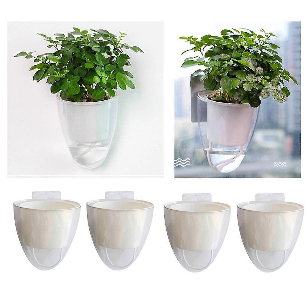 4xGarten Selbstbewässernde Pflanze Blumentopf Wandbehang Pflanzgefäß Sukkulente Box L