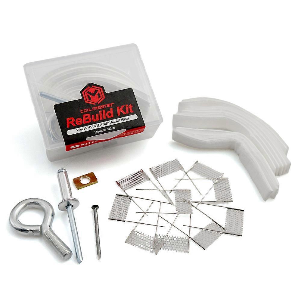 Rebuild DIY Kit for GTX SPL10 RPM2 RPM3 BOOST 0.4Ohm DM1 Jellybox Nano A1 NI80 DIY Mesh Screw Tool