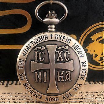 Vintage Steampunk Tasche Fob Uhr Herren Unisex Militär Quarz Taschenuhren Halskette mit Kette Geschenke reloj hombre