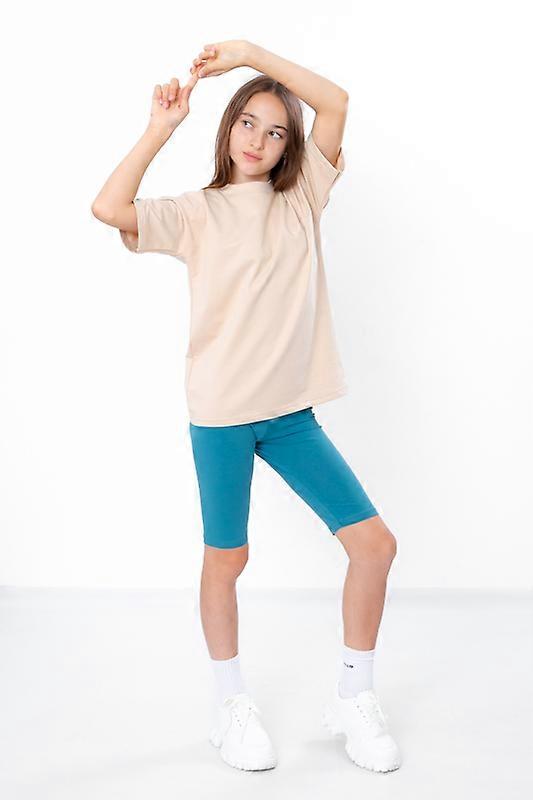 Shorts de motociclista para meninas adolescentes – Algodão elástico macio e ajuste versátil, verão, HC 6275-036-2