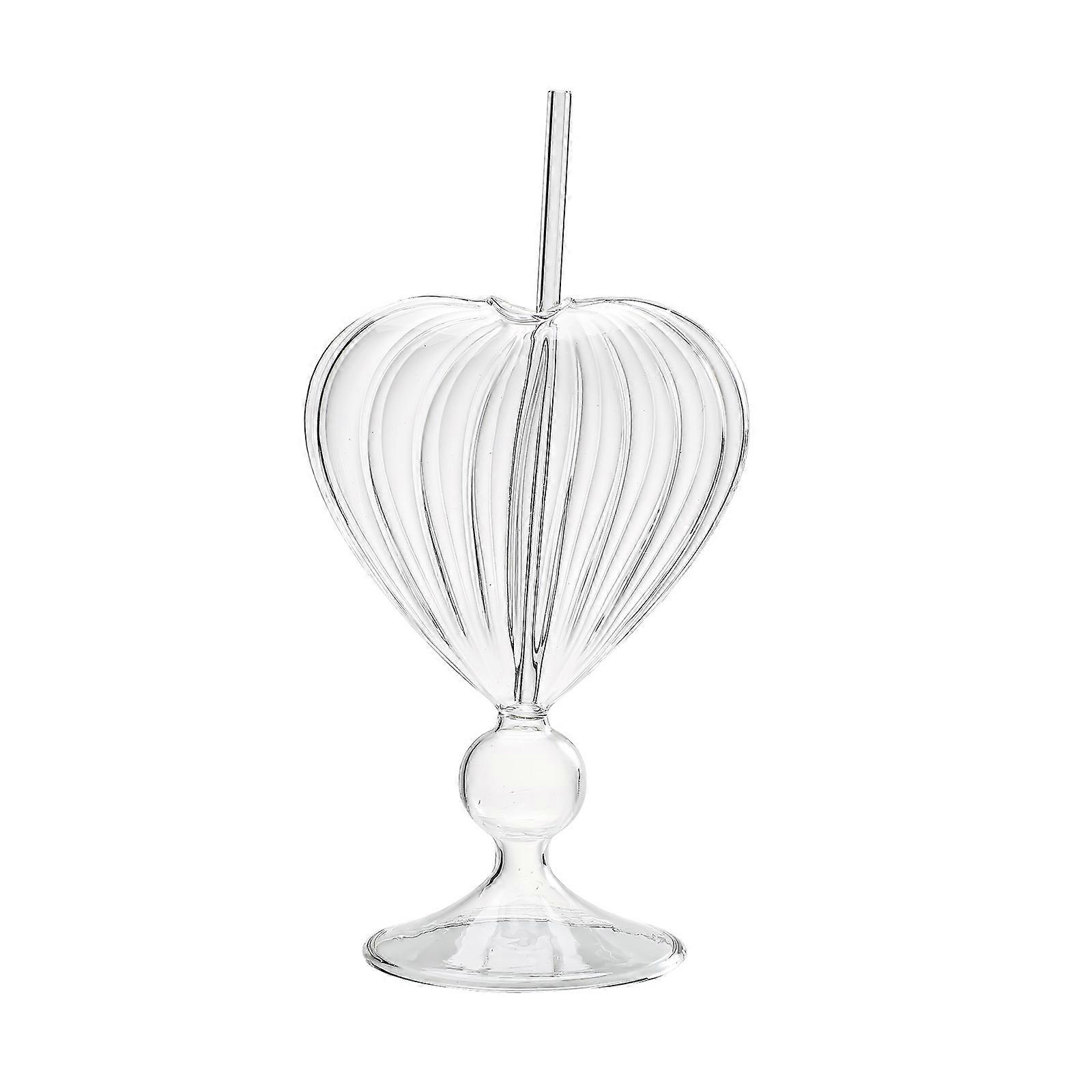 Tasse Tumblerful Liebe Transparenter Streifen Trinkstrohhalm Weinglas