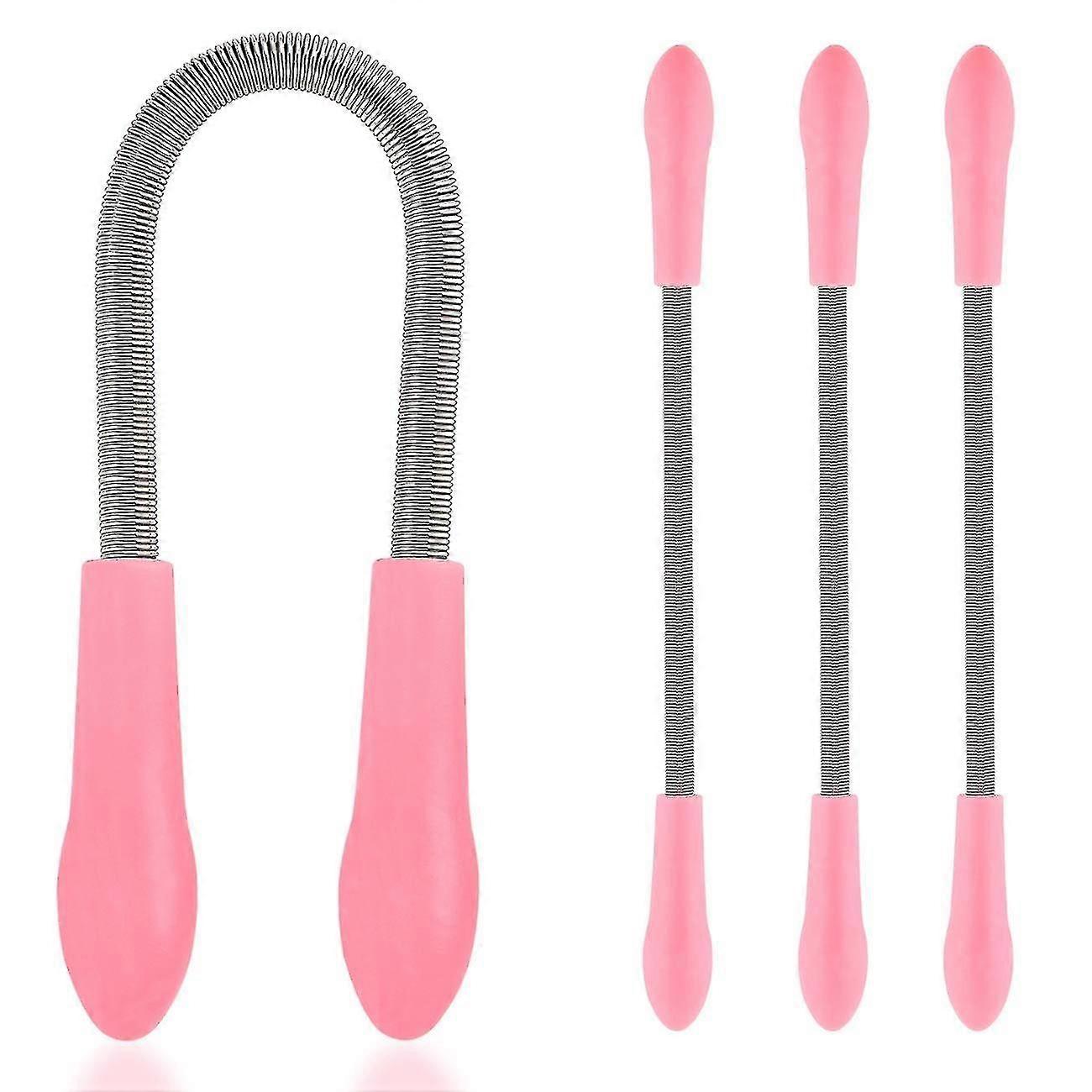 Dames Facial Epilator, Epilator Spring Threading Tool - Roze - 3 Stuks