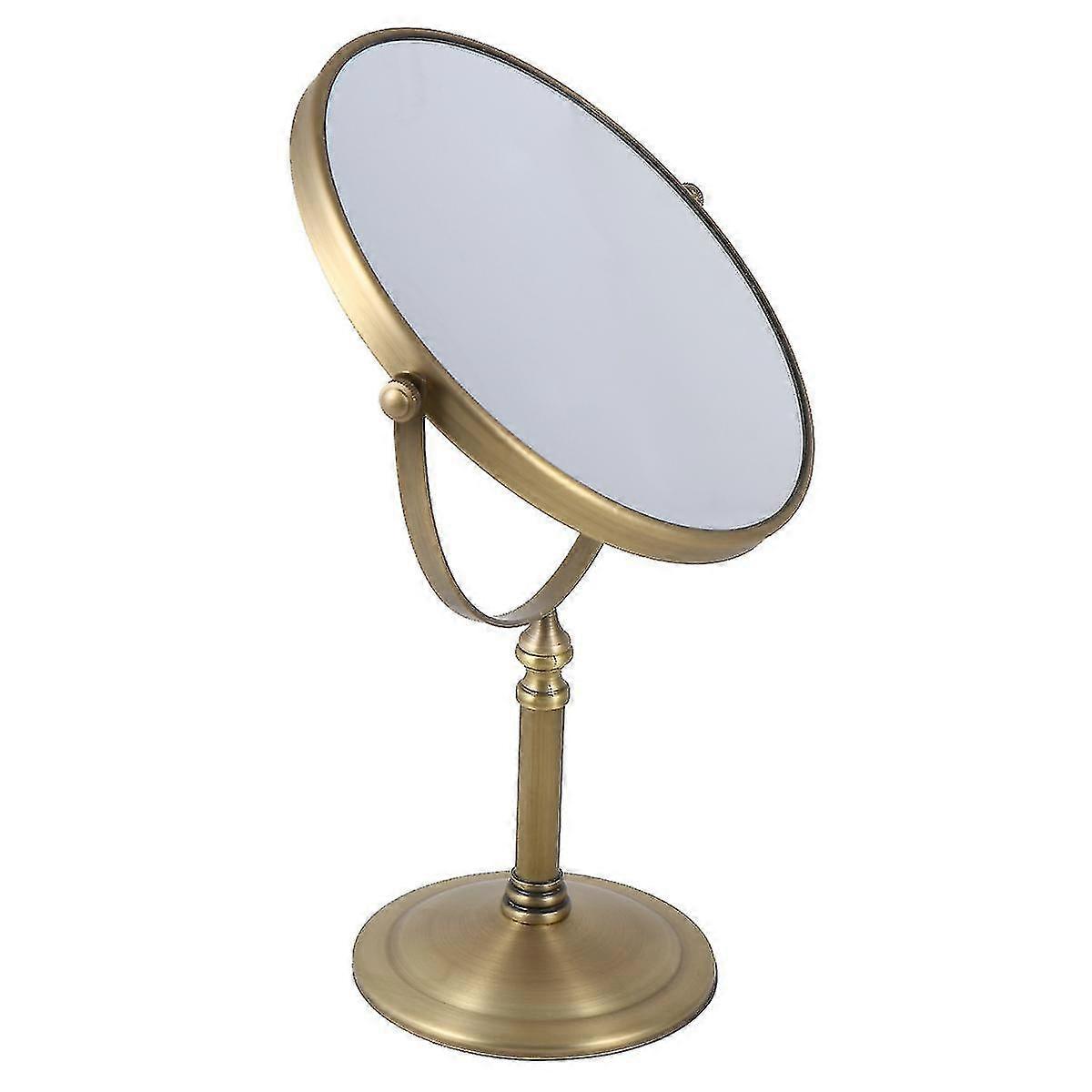1pc Double Side Cosmetic Mirror Magnification Desktop Makeup Mirror For Home (8 Inch 5 Times Magnifi