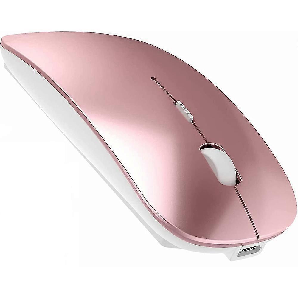 Wireless Bluetooth Mouse For Macbook Pro/air/mac/ipad/laptop/desktop/mac/pc/computer/mobile - Portable Slim Quiet Office Mouse With Usb-c Adapter 2.4g
