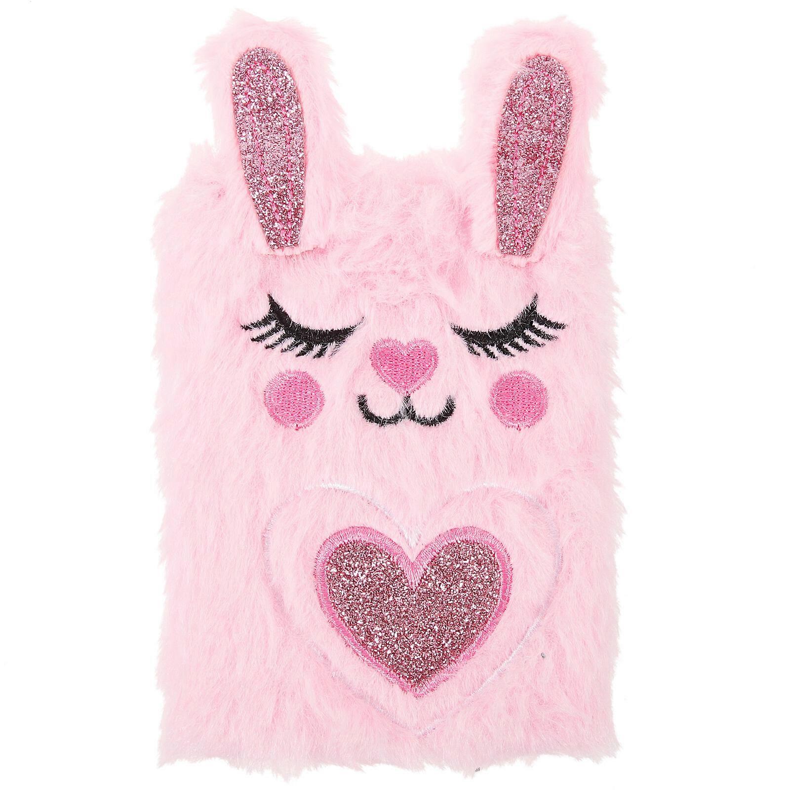 Plush Diary Book Lovely Bunny Notepad Cartoon Girl Notepad Diary Accessory