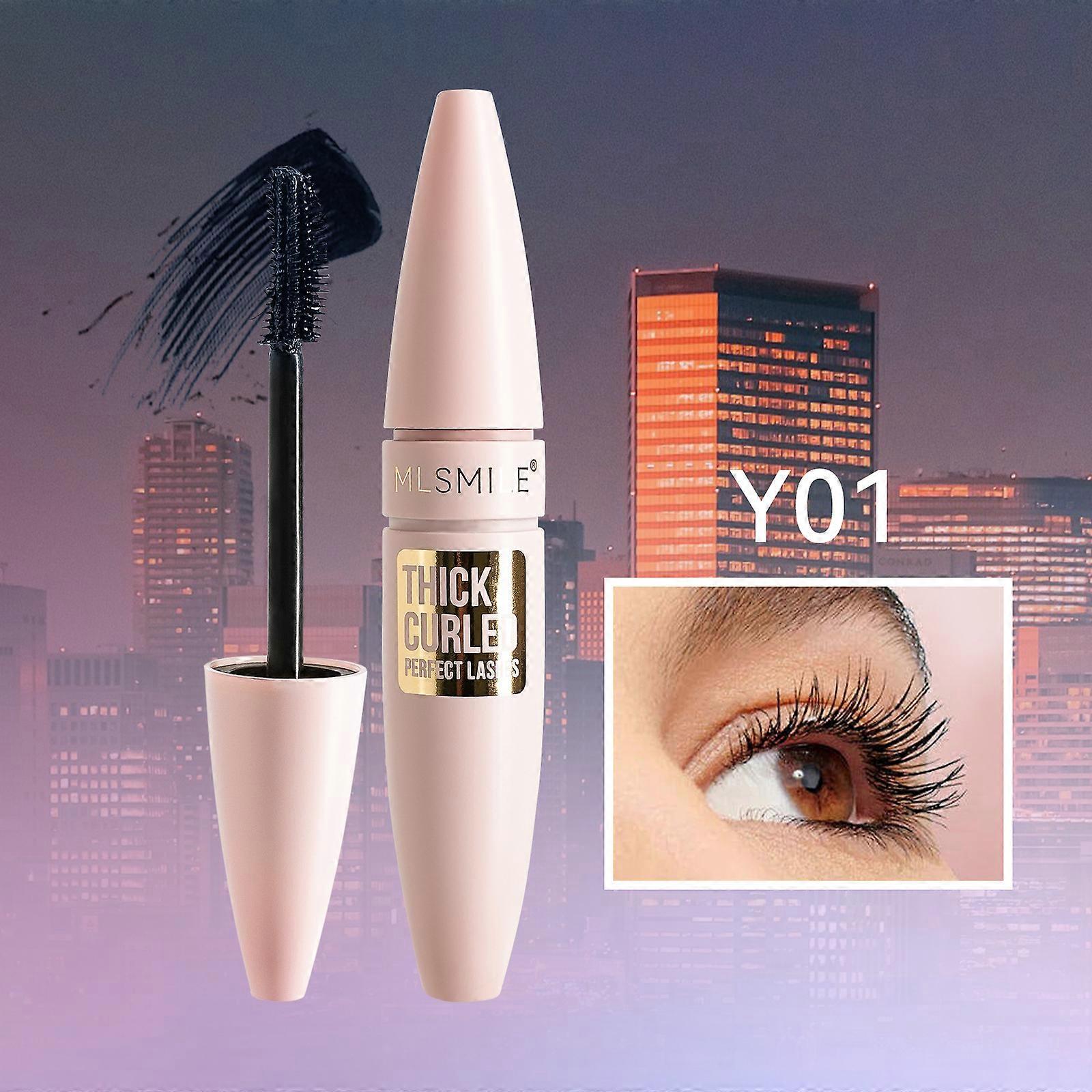 4D mascara, 5-color big brush mascara, waterproof, sweat-proof mascara to create long and three-dimensional eyelashes