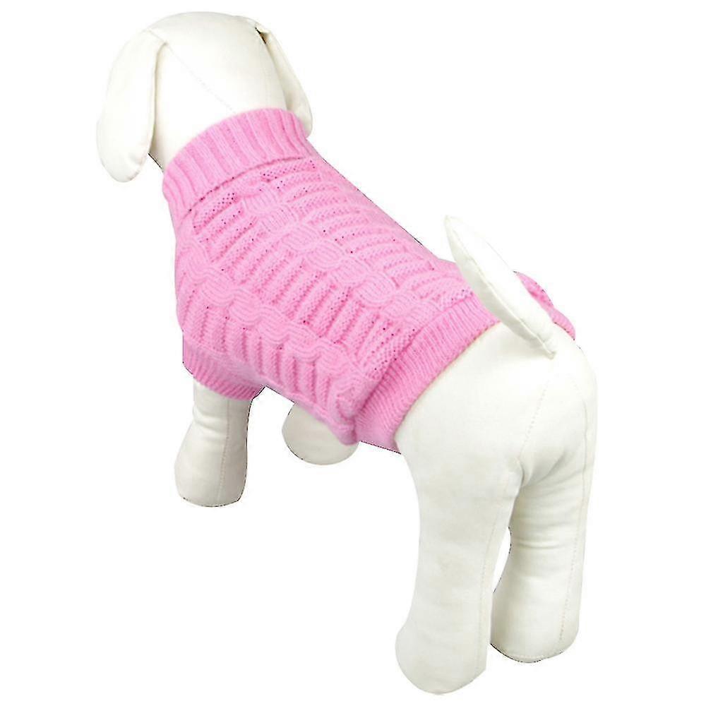 Dog Clothing Solid Dog Sweater Winter Warm