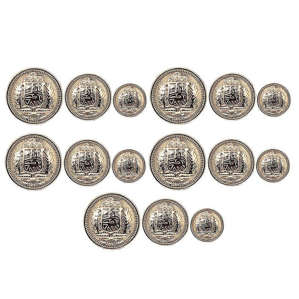 30Pcs Metal Coat Buttons Coat British Style Buttons Coat Decorative Buttons