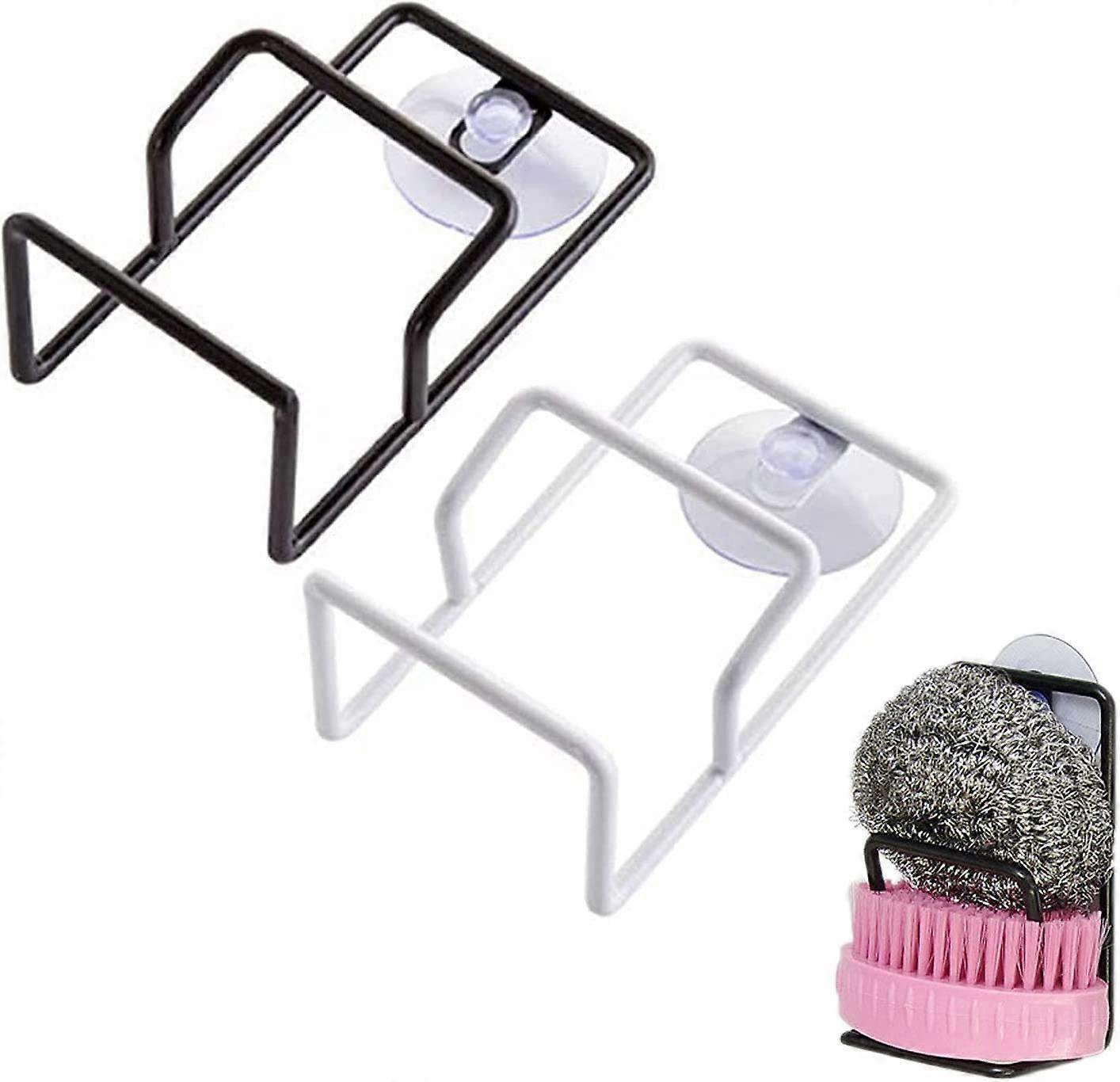 2 Pcs Kitchen Sponge Holder Suction Cup, Dishwashing Sponge Holder with Wall Mounted Suction Cup
