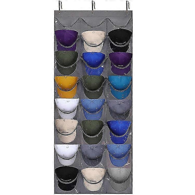 24 Pockets Over The Door/wall-mounted Hat Storage Bag