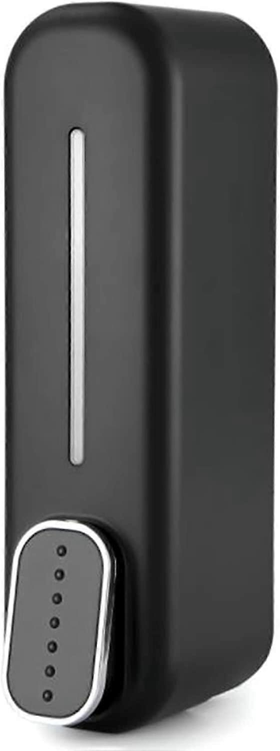 Dozownik mydła z uchwytem ściennym - 350ml - do łazienki, kuchni, biura, czarny