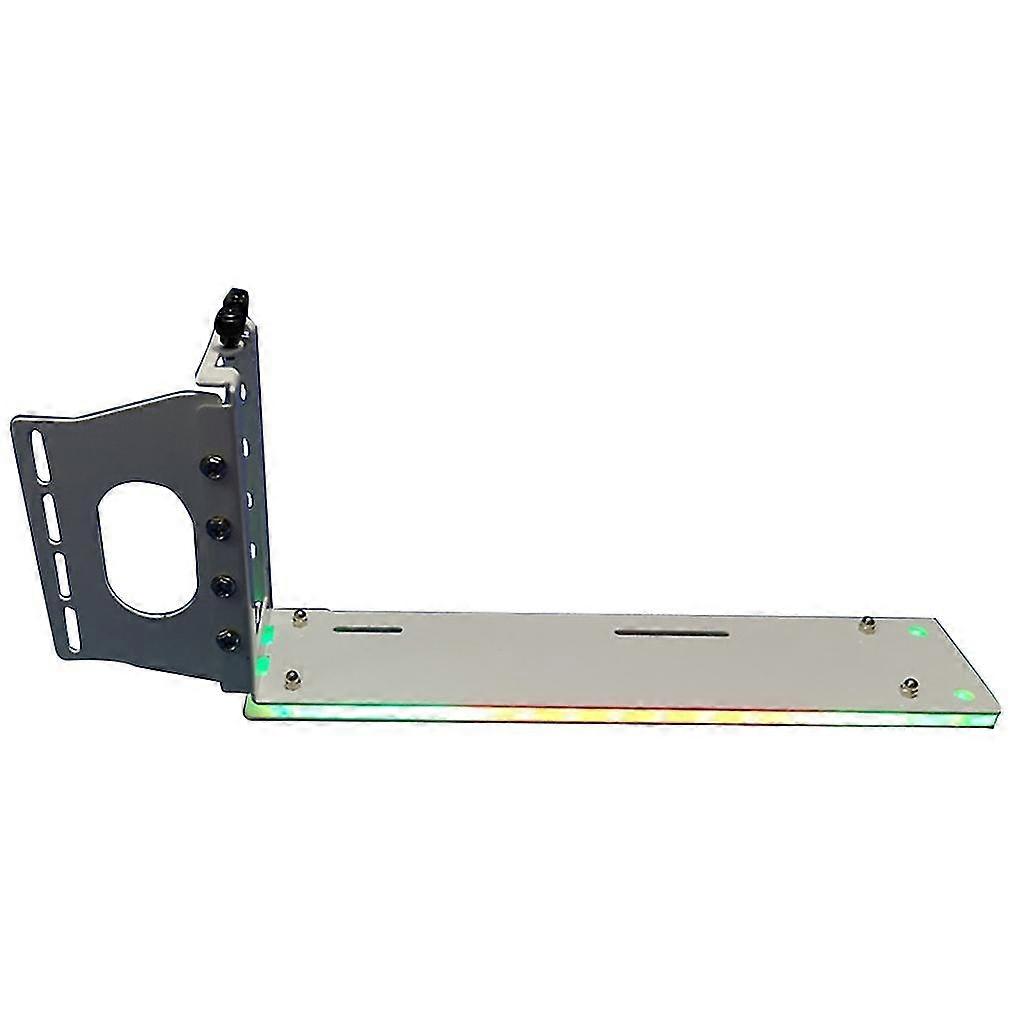 Vertical Gpu Bracket Pci-e Riser Vga Graphics Standing Holder 12v Auto Rgb 4pin