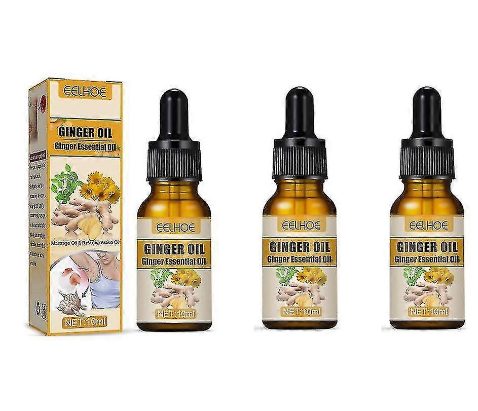 Eelhoe Ginger λεμφικό μασάζ αιθέριο έλαιο φροντίδα σώματος για να βυθοκόρηση λεμφικό λαιμό μασχάλης μεσημβρινή δράγα