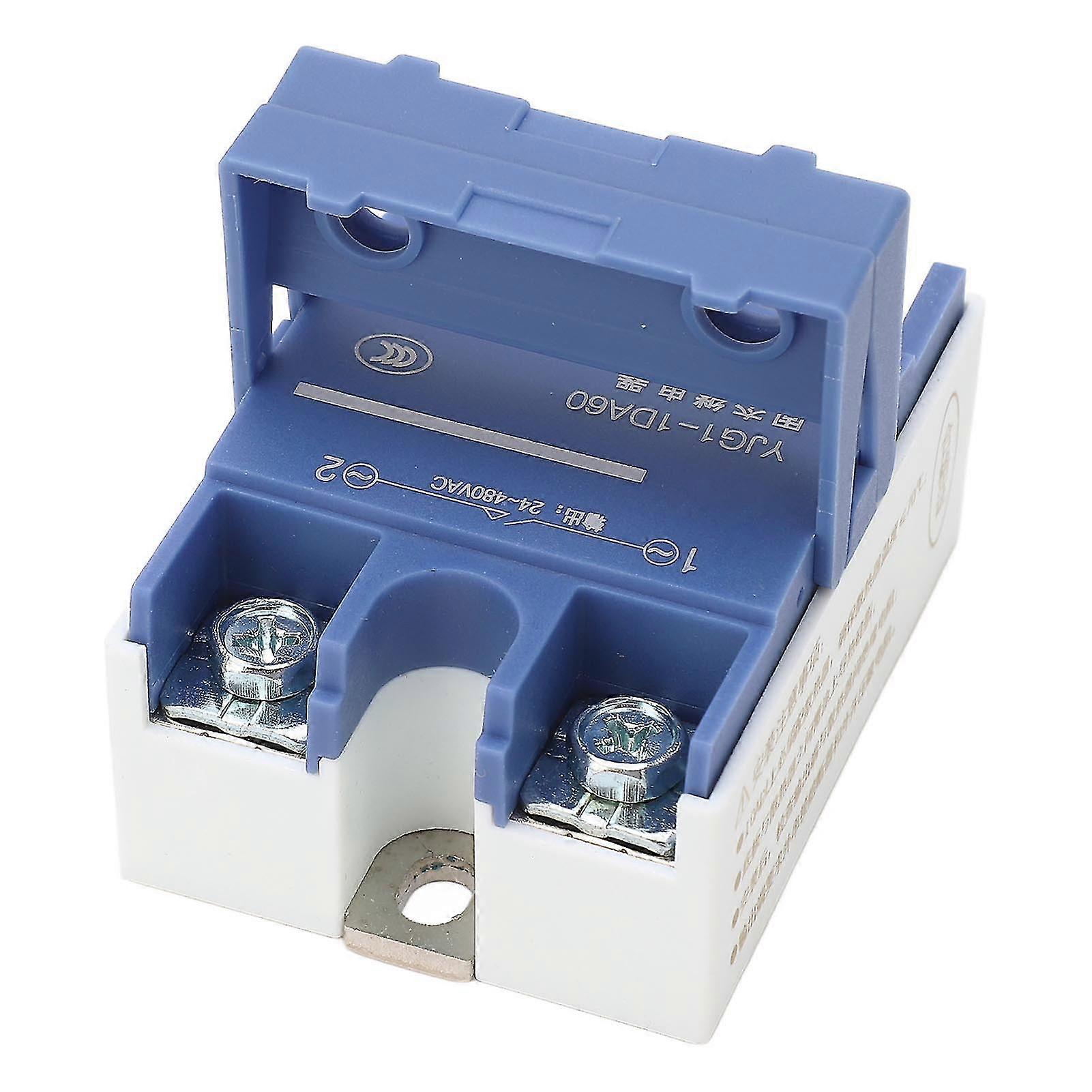 60A DC/AC Sinle Phase Solid State Relay 3-32VDC Input 24-480VAC Output