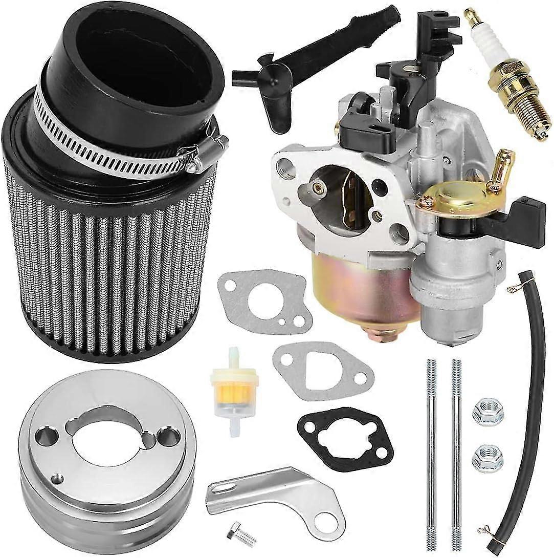 Predator 6.5 HP 212cc Carburetor Kit With Air Filter Adapter, Intake & Spark Plug – Carmorecar2017