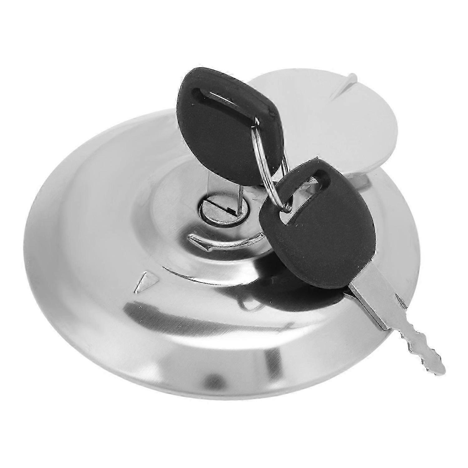 CB1000C CB650 CB750 CM400 Motorcycle Fuel Gas Tank Cap with Lock Keys - Polished Chrome Replacement - JA