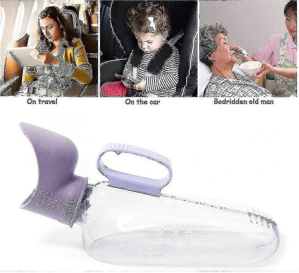 أنثى مبولة، 700ml تسرب واقية من البول حاوية أنثى المبولة المحمولة زجاجة مبولة (1PCS)