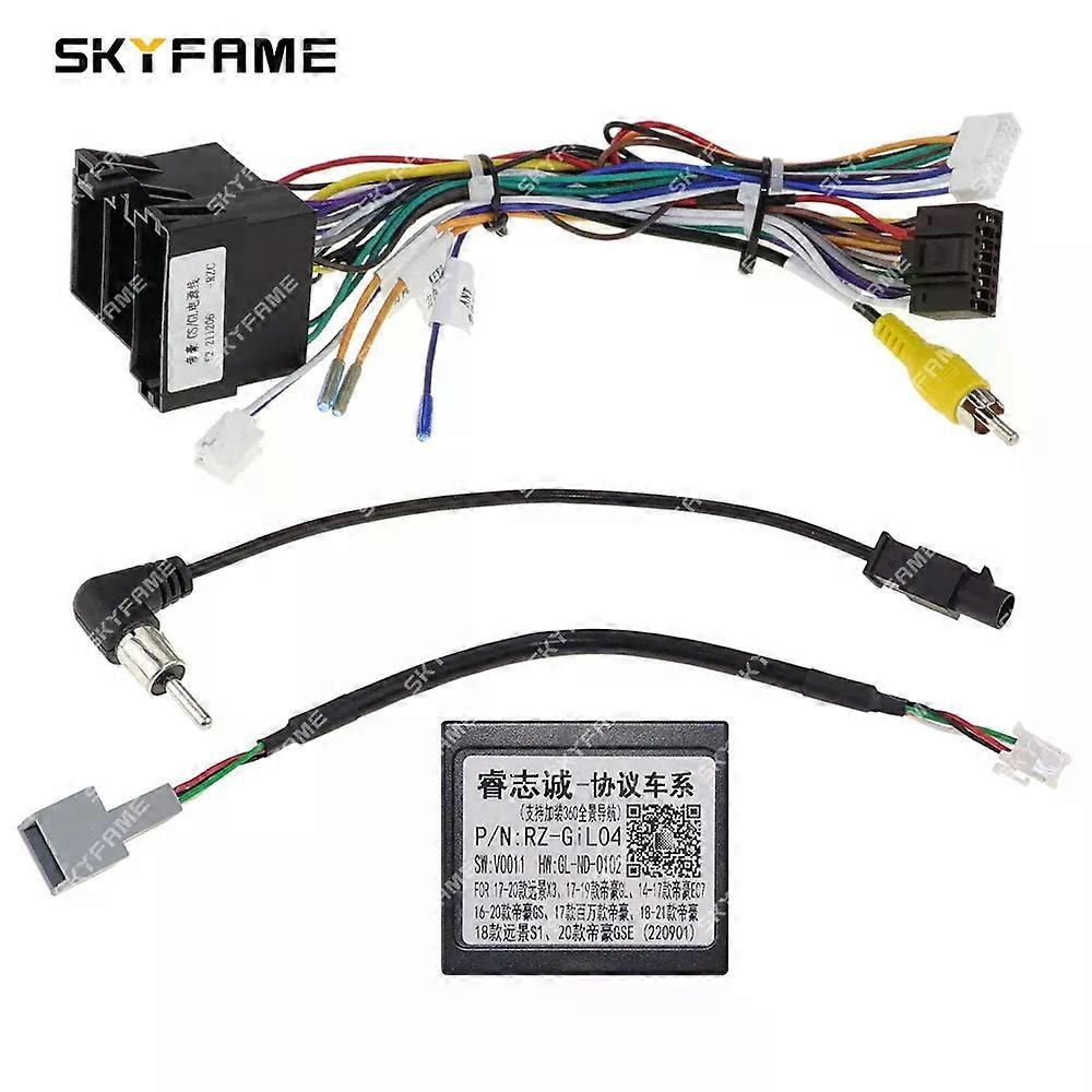 Applies to 16Pin Car Wiring Harness Adapter Canbus Box Decoder Android Radio Power Cable For Geely Emgrand GS GL