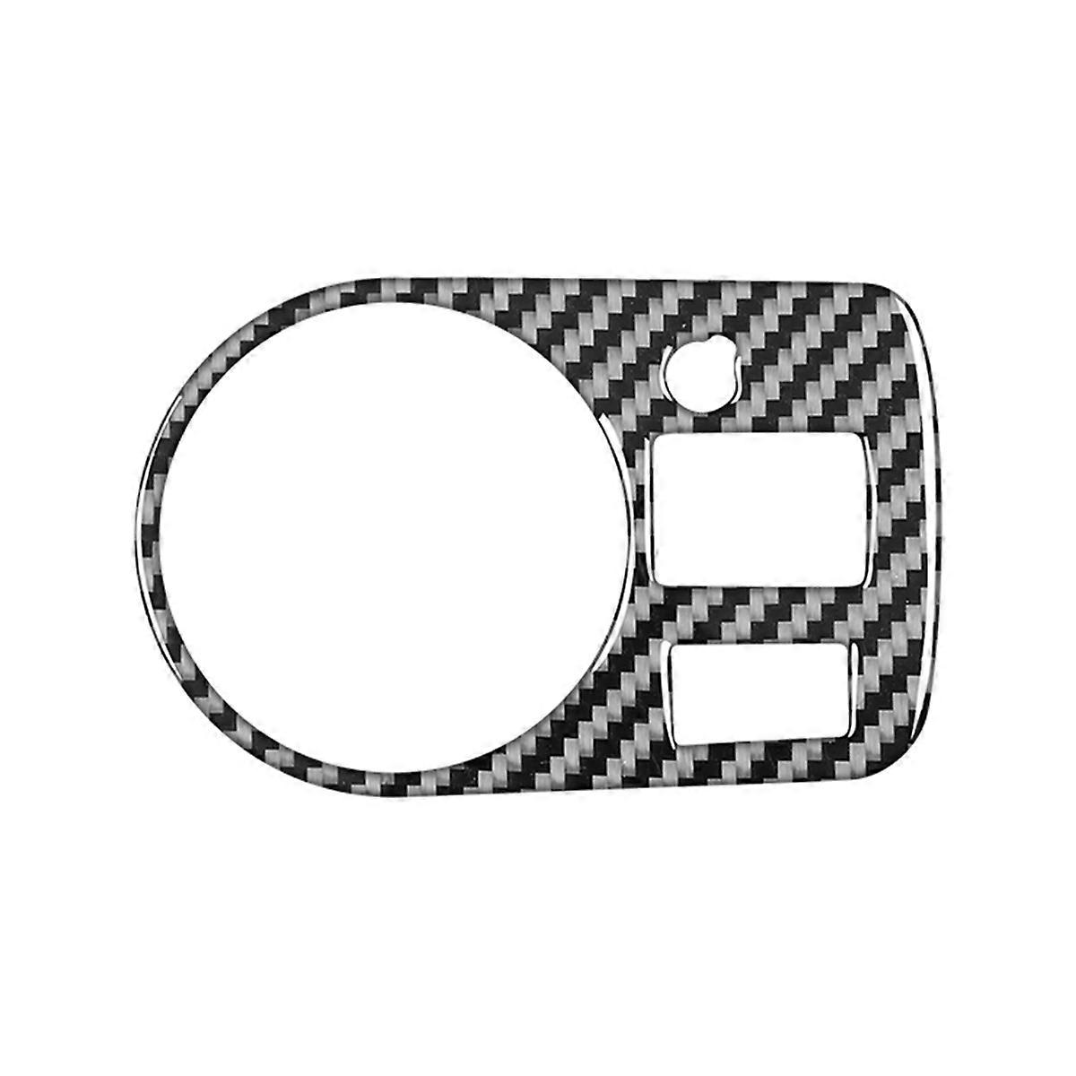 For A3 S3 8P 2006 2007 Carbon Fiber Car Headlight Switch Cover Trim Stickers Interior Accessoires