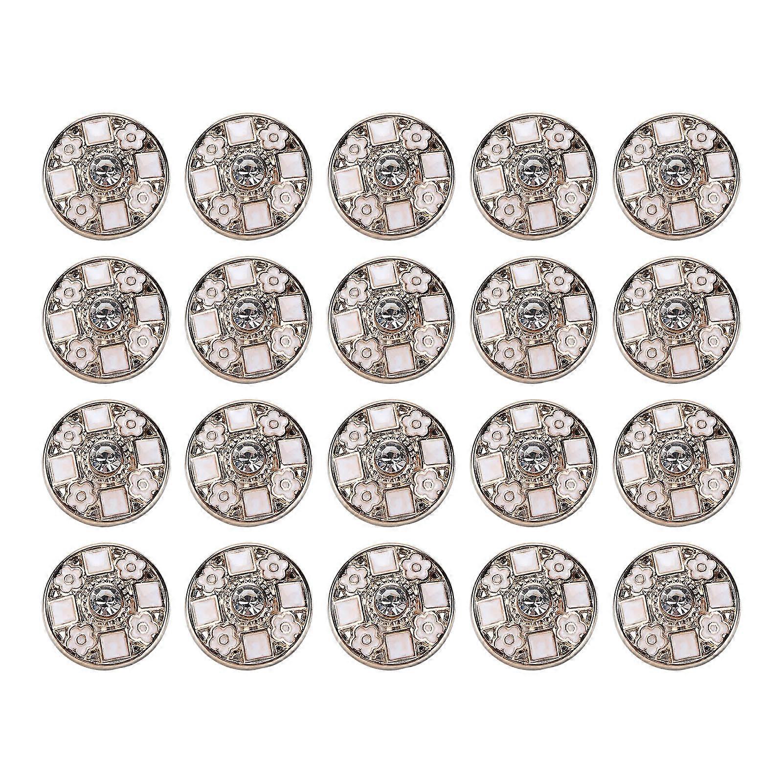 20 pieces of exquisite buttons, reusable, suitable for pants and skirts