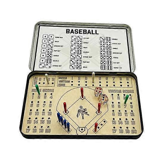 Travel Wooden Board Game Baseball Rugby Flick Soccer Knuckle Dice Game Multi-Players Interactive