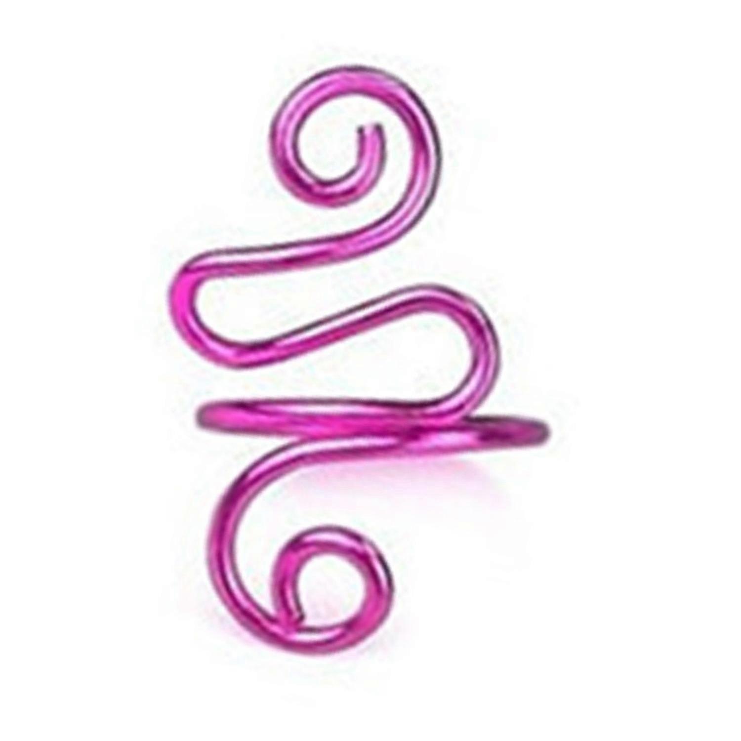 Crochet Tension Ring Alloy Adjustable Bendable Yarn Tension Control Ring for DIY Red