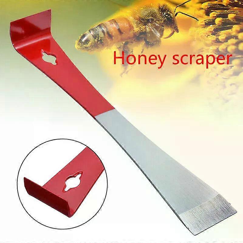 1PCS red honey scraper  beekeeping machine honey scraper  multifunctional stainless steel beekeeping tool