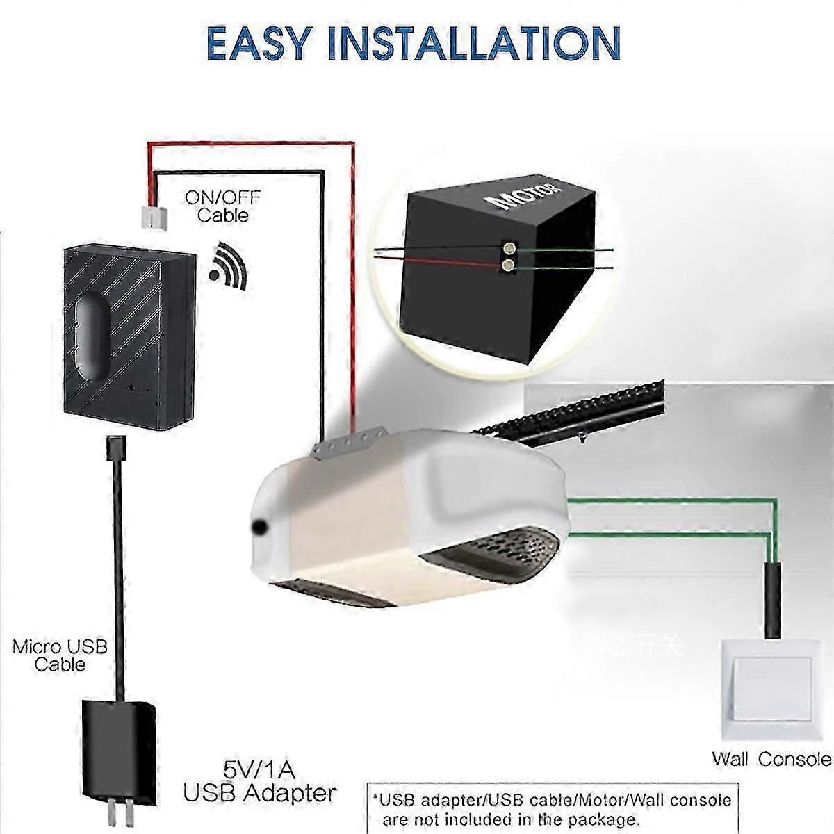 WifiスイッチガレージドアオープナーコントローラーEwelinkアプリおよびGoogleHomeと互換性があります