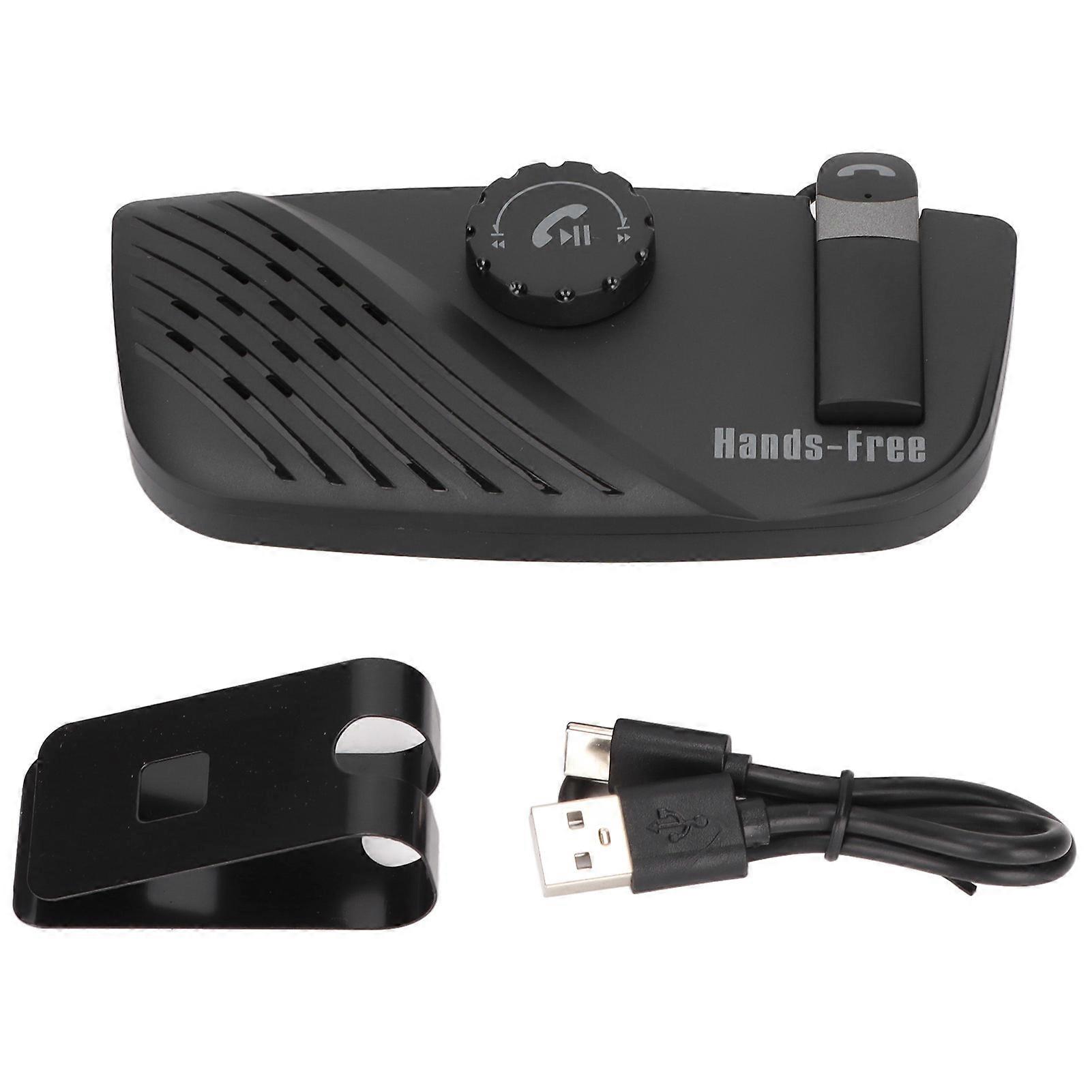 Car Bluetooth Speakerphone with Noise Cancelling and Earphone