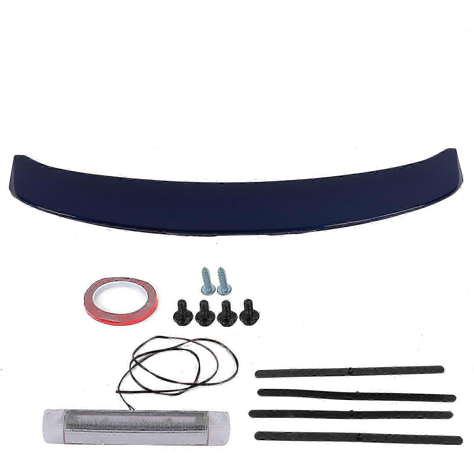 Rear Trunk Spoiler Wing With Light Aerodynamic Accessory Replacement For Corolla 2014-2019 Gray