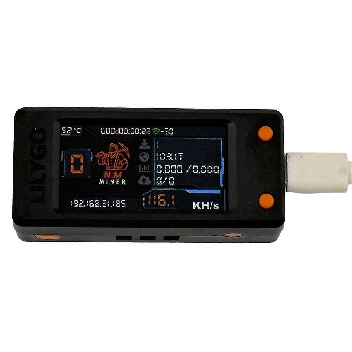 Nerdminer Upgrade 118KH/S BTC Solo Lottery Miner with 1.91inch Color Screen Bitcoin BTC Miner ASIC