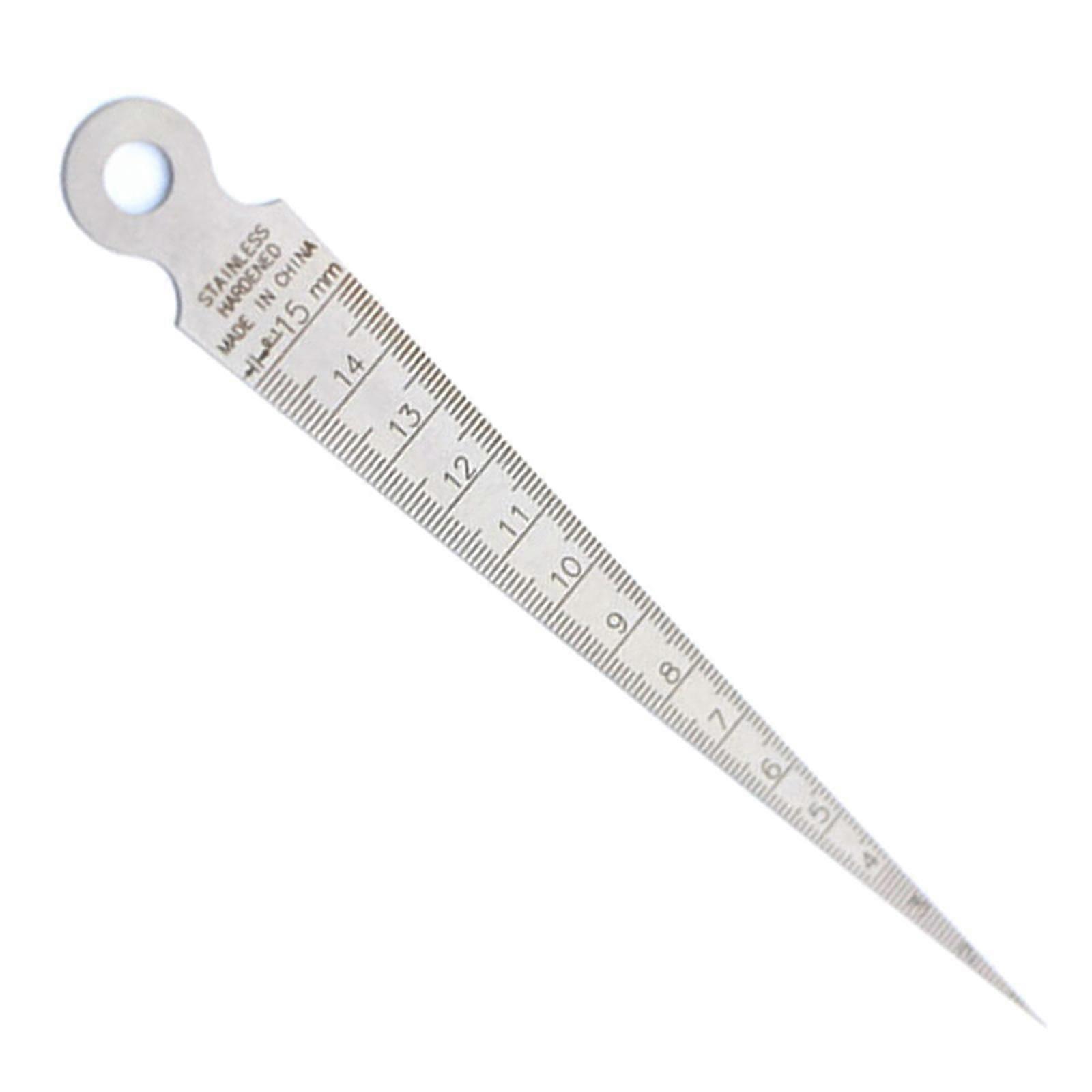 Metric & Inch Wedge Feeler Gap Hole Taper Gauge Test Ulnar Measuring Tool