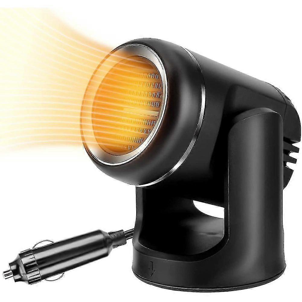 Autoventilatorheizung, Autoheizung Und Lfter 2 In 1, Tragbarer Auto -defroster Schnellheizungspfus Elektrische Lfterheizung Mit 360 Rotationsbasis Lf