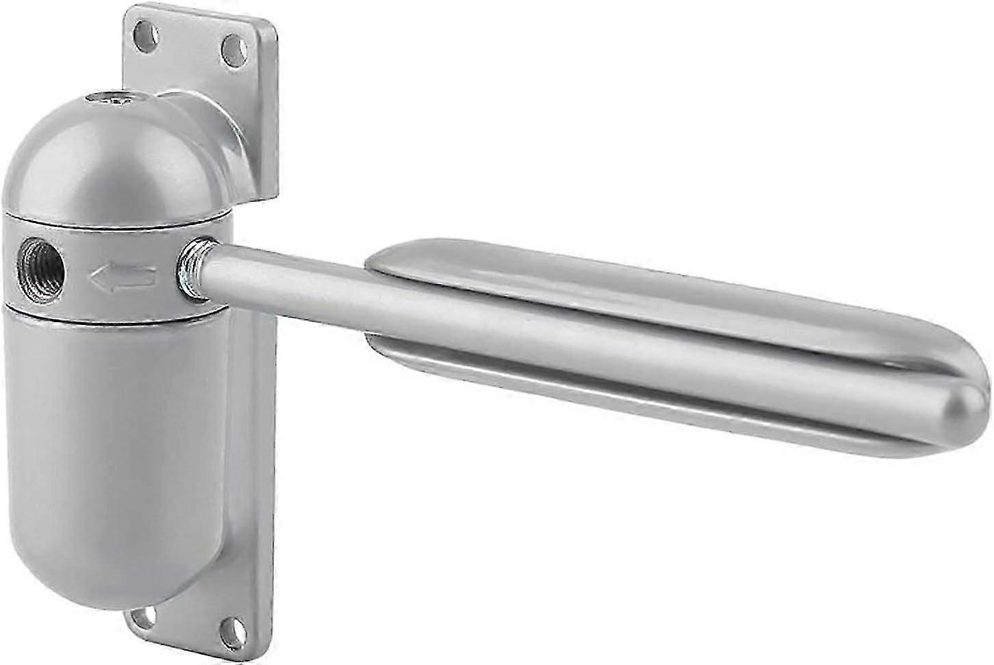 Spring Loaded Door Closer - Adjustable Surface Mount - Automatic Spring Loaded Door Closer for Self Closing (Gray)