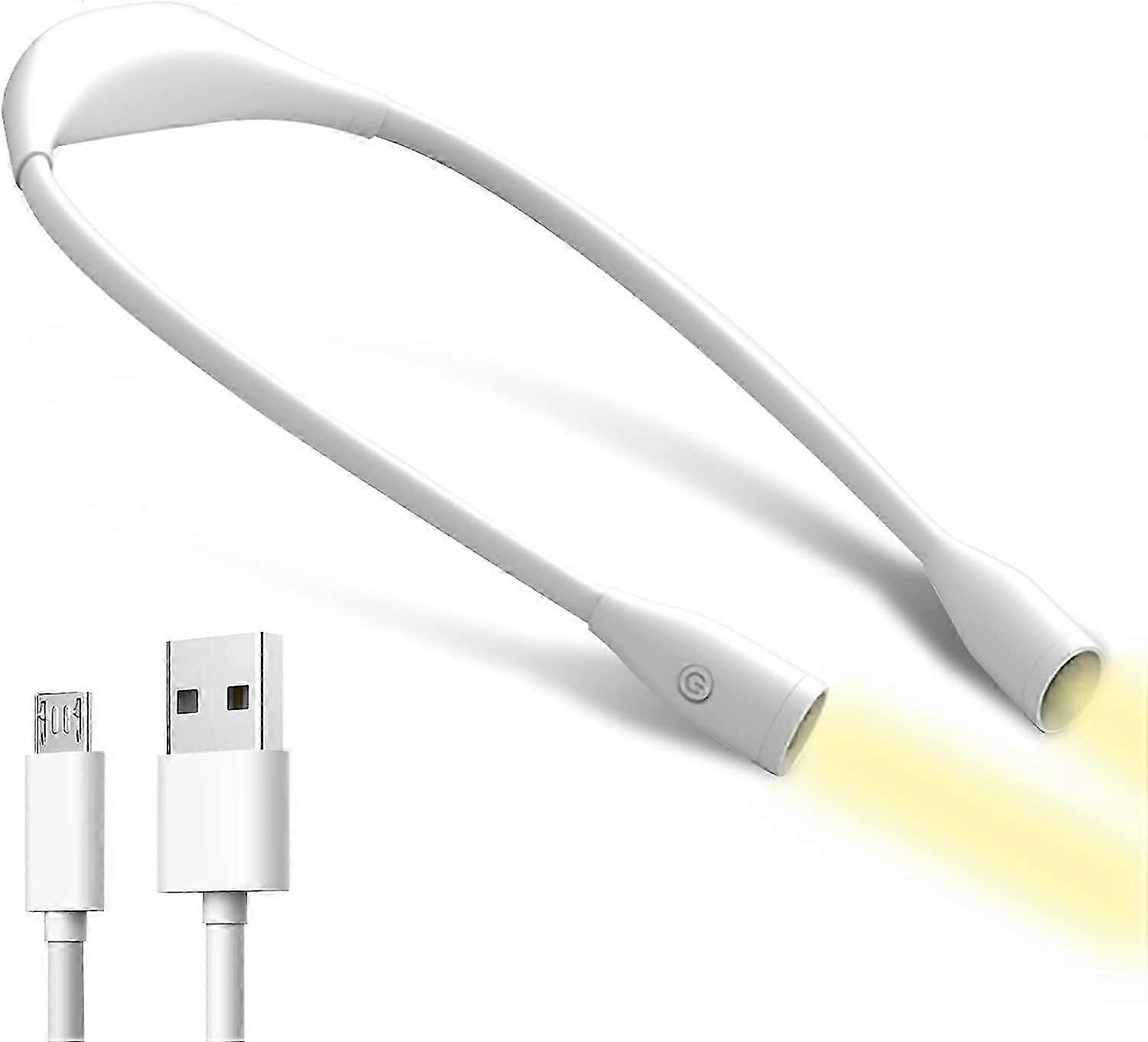 Neck Reading Light Rechargeable LED Reading Light Work Light 3 Colors Adjustable_SZXM