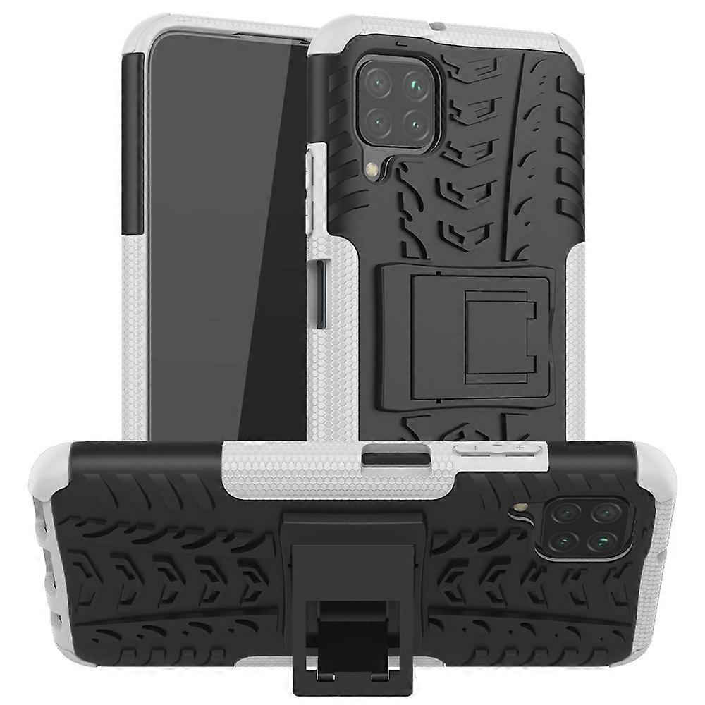 Tire Texture Shockproof TPU+PC Protective Case with Holder For Huawei P40 Lite
