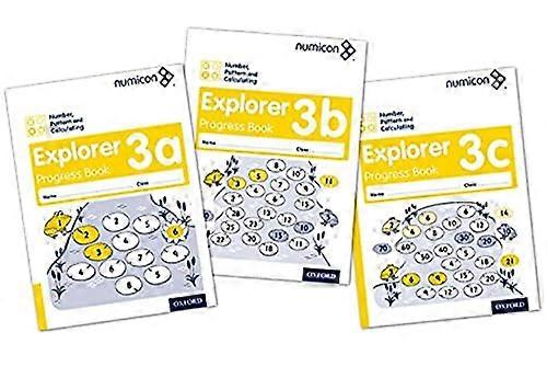 Numicon: Number Pattern and Calculating 3 Explorer Progress Books ABC (Mixed pack)