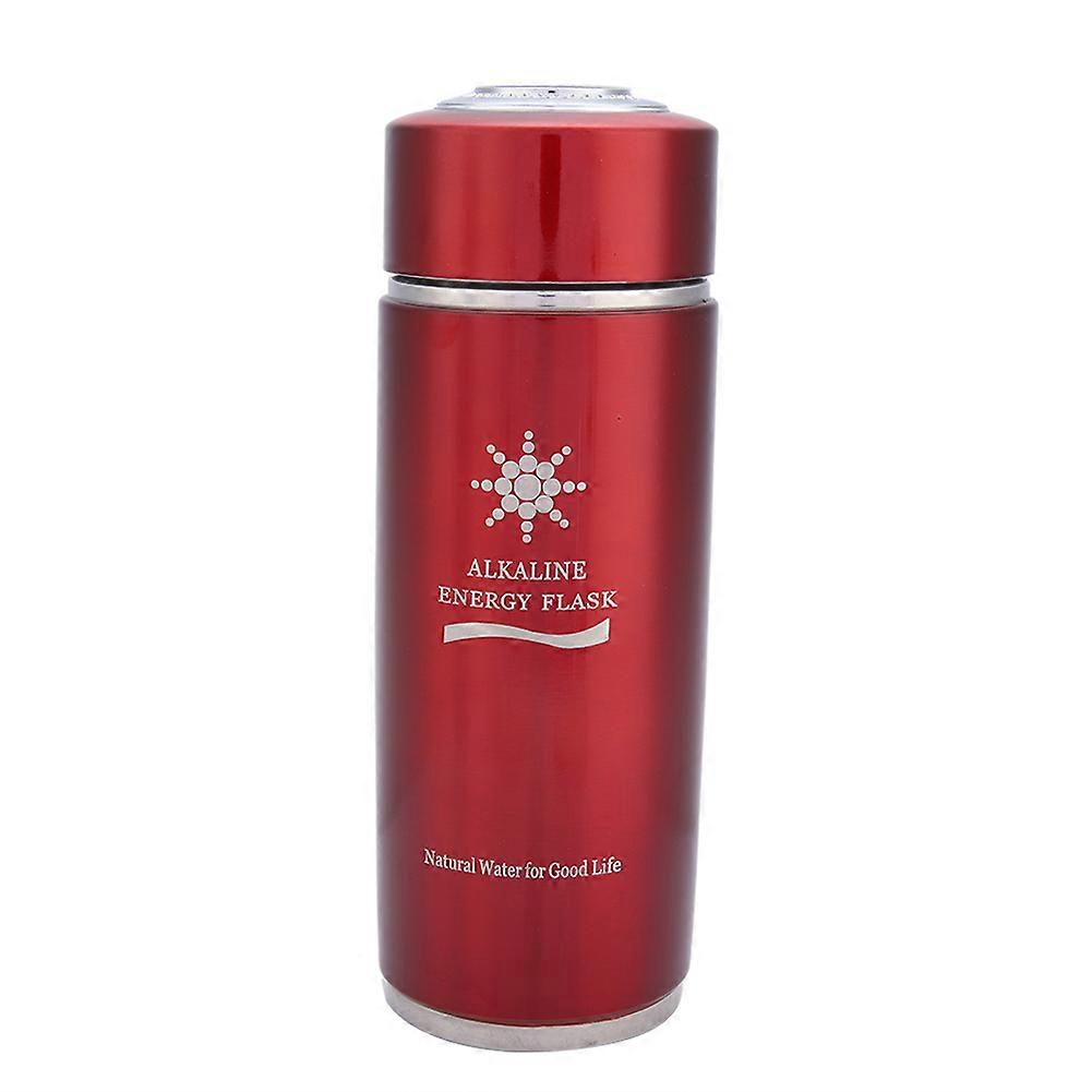 Alkaline Water Bottle Nano Balance Bio Energy Ion Generator Cup Bottle Double Filter (Red)