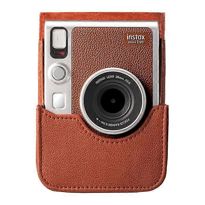 Housse - FUJIFILM - instax evo - Marron - Protection - Elégant