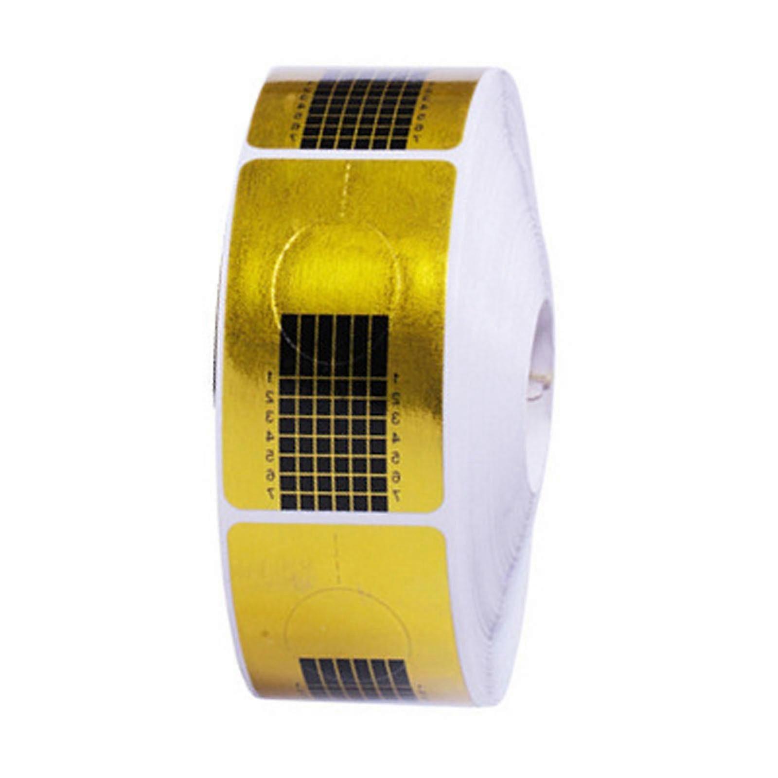 Nail Tools 100/500 Nail Paper Golden Rectangular Nail Art Extension Paper