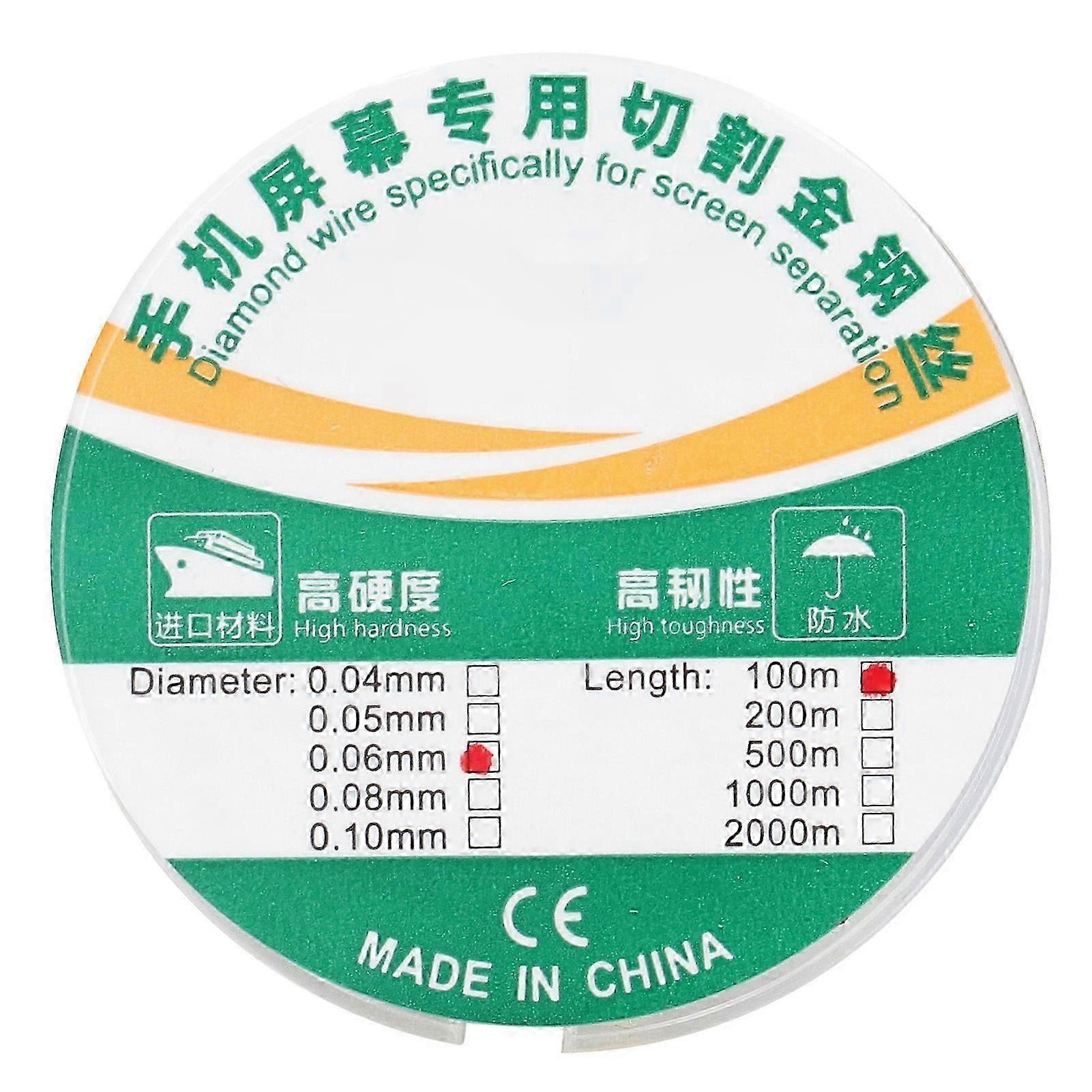 100 Meters Molybdenum Alloy Wire LCD Screen Separation Line for Mobile Phone Repair BEST0520.06mm