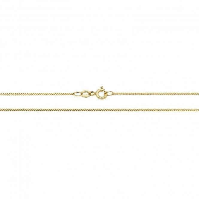 9CT Yellow Gold Close Curb Chain CH160