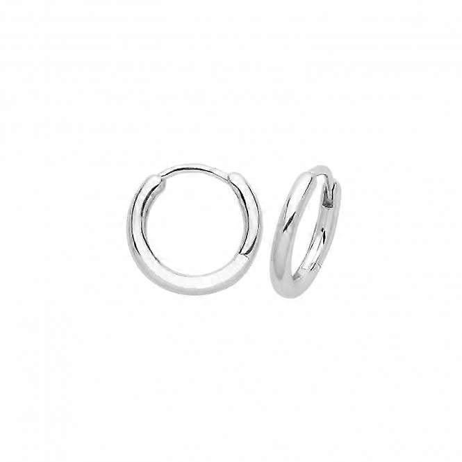 Acotis Silver Earrings Rhodium Plated Clicker G51308