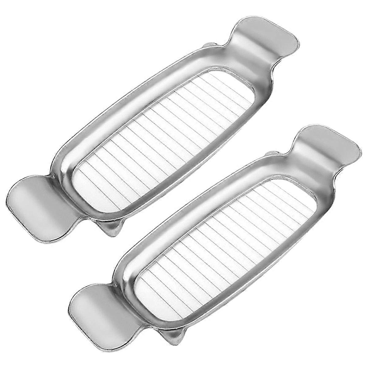 2 Pcs Aluminum Alloy Butter Cheese Slicer 17 Wires Butter Cutter Dishwasher Safe Butter Slicer Into